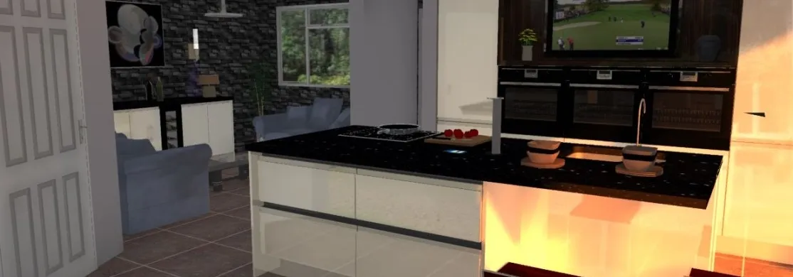 Example of custom 3D Kitchen Design
