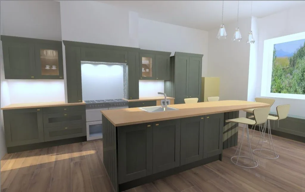 3D Visual Thicket Green